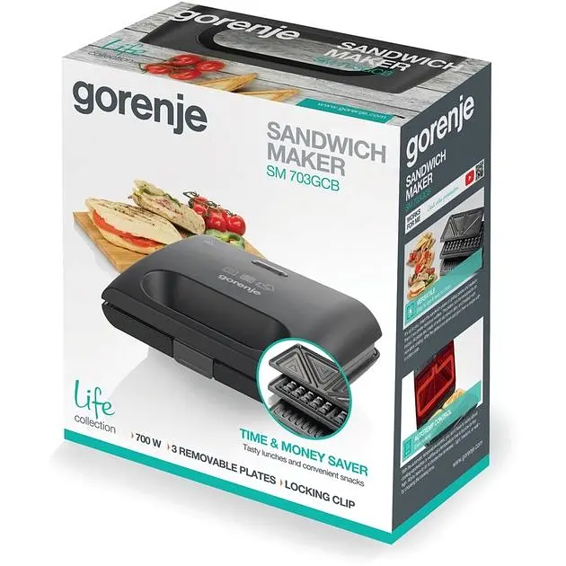 Бутербродница Gorenje SM 703 GCB (741592) - фото 3