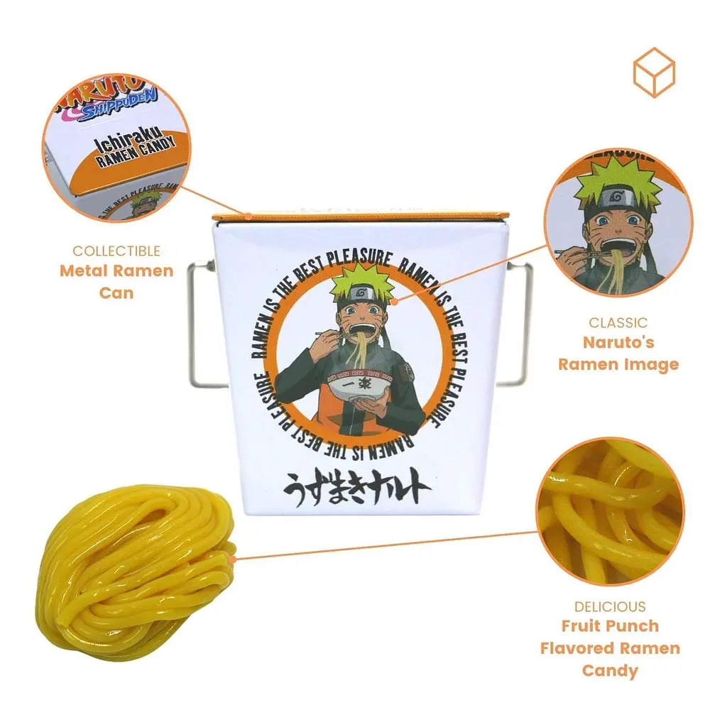 Цукерки Naruto Anime Ichiraku Ramen Candy Fruit Punch Flavored 1шт, 28г - фото 7
