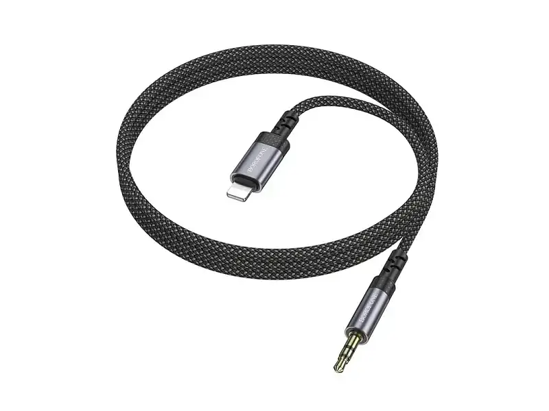 Кабель Borofone BL24 Graceful Digital Audio Conversion Cable Lightning to AUX 1m Black (6941991118975) - фото 2