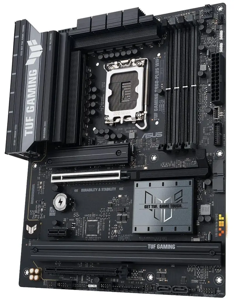 Материнська плата ASUS TUF GAMING B860-PLUS WIFI (TUF GAMING B860-PLUS WIFI) (Socket 1851, Intel B860, ATX) - фото 2