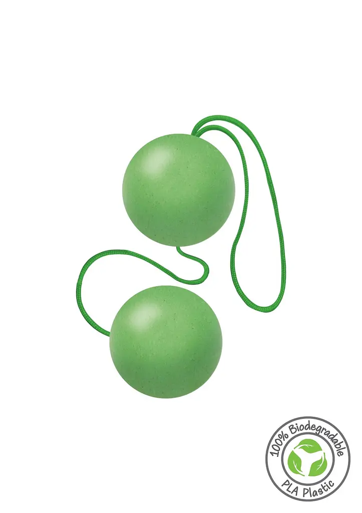 Вагінальні кульки Fuck Green Sphere Balls, 3.2 см, зелений - фото 2