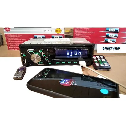 Автомагнитола XPRO 1DIN 1012BT Bluetooth USB 2.0 порт SD/MMC слот черный (1012BT_525) - фото 4