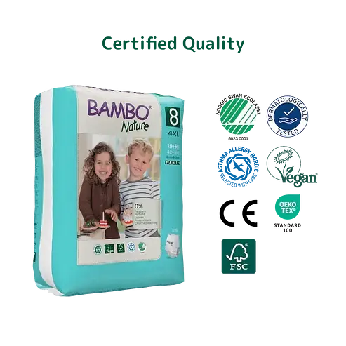 Еко-підгузки-трусики Bambo Nature Pants 8 (19+ кг) - фото 2