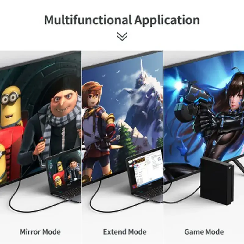 Кабель мультимедійний HDMI M to HDMI M 2.0m V2.1 8K60Hz HDR10 HLG Choetech (XHH01-BK) - фото 6