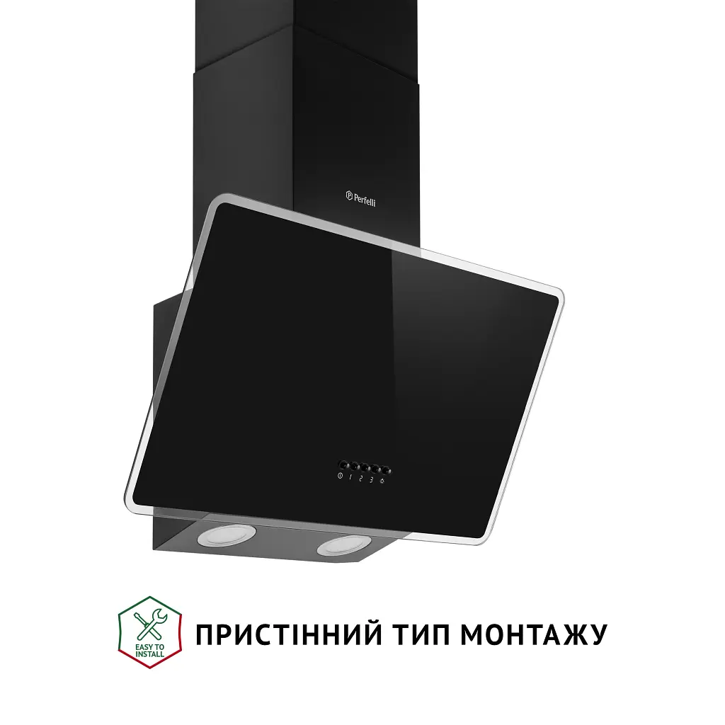 Витяжка декоративна похила Perfelli VICCO 5HM NERO - фото 2
