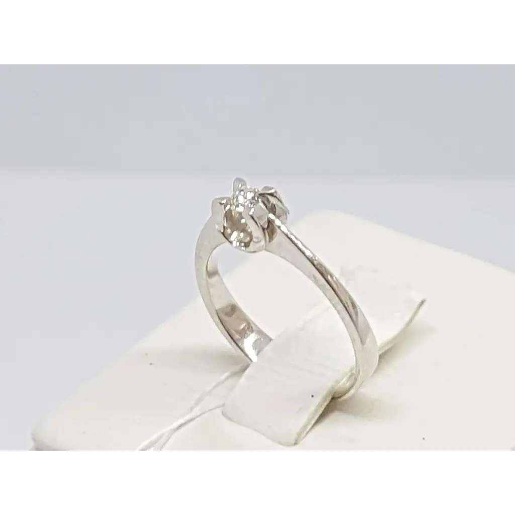 Золоте кільце Геліос з діамантом. Артикул 101302 15,5 - фото 2