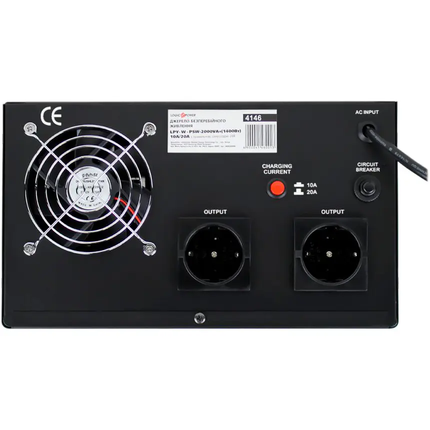 Джерело безперебійного живлення [ДБЖ] LogicPower LPY-W-PSW-2000VA+ [4146] [107287] - фото 4