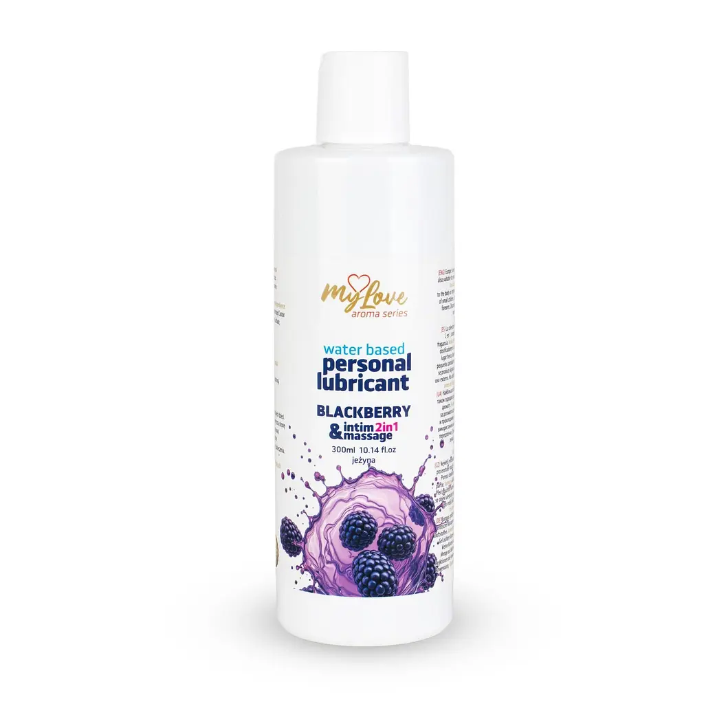 Лубрикант MyLove Aroma Series IntimMassage 2in1 Blackberry, 300 мл