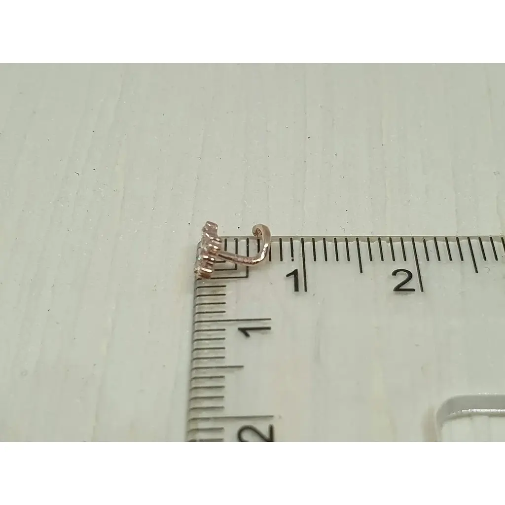 Золотая серьга-пирсинг Favoritum в нос. 311138 - фото 3