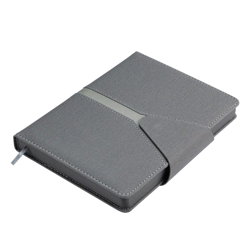 Ежедневник недатированный Buromax Navigator A5 искусственная кожа 336 страниц серый (BM.20230-09) - фото 4