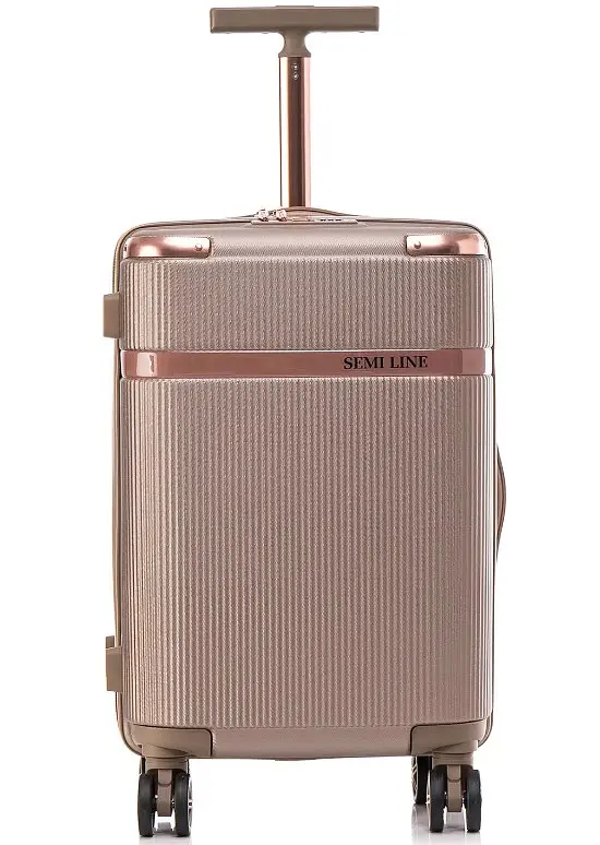 Чемодан Semi Line 20" (S) Champagne (T5668-2) (DAS302658) - фото 3