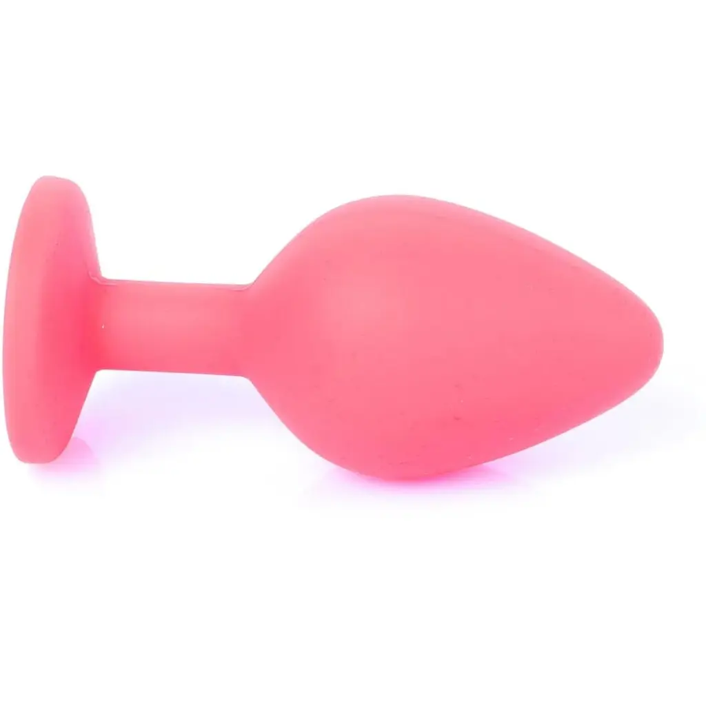 Силіконова анальна пробка Boss Of Toys Boss Series - Jewellery Red Silicon Plug Medium Blue M, BS6400084, Червоний / синий - фото 6