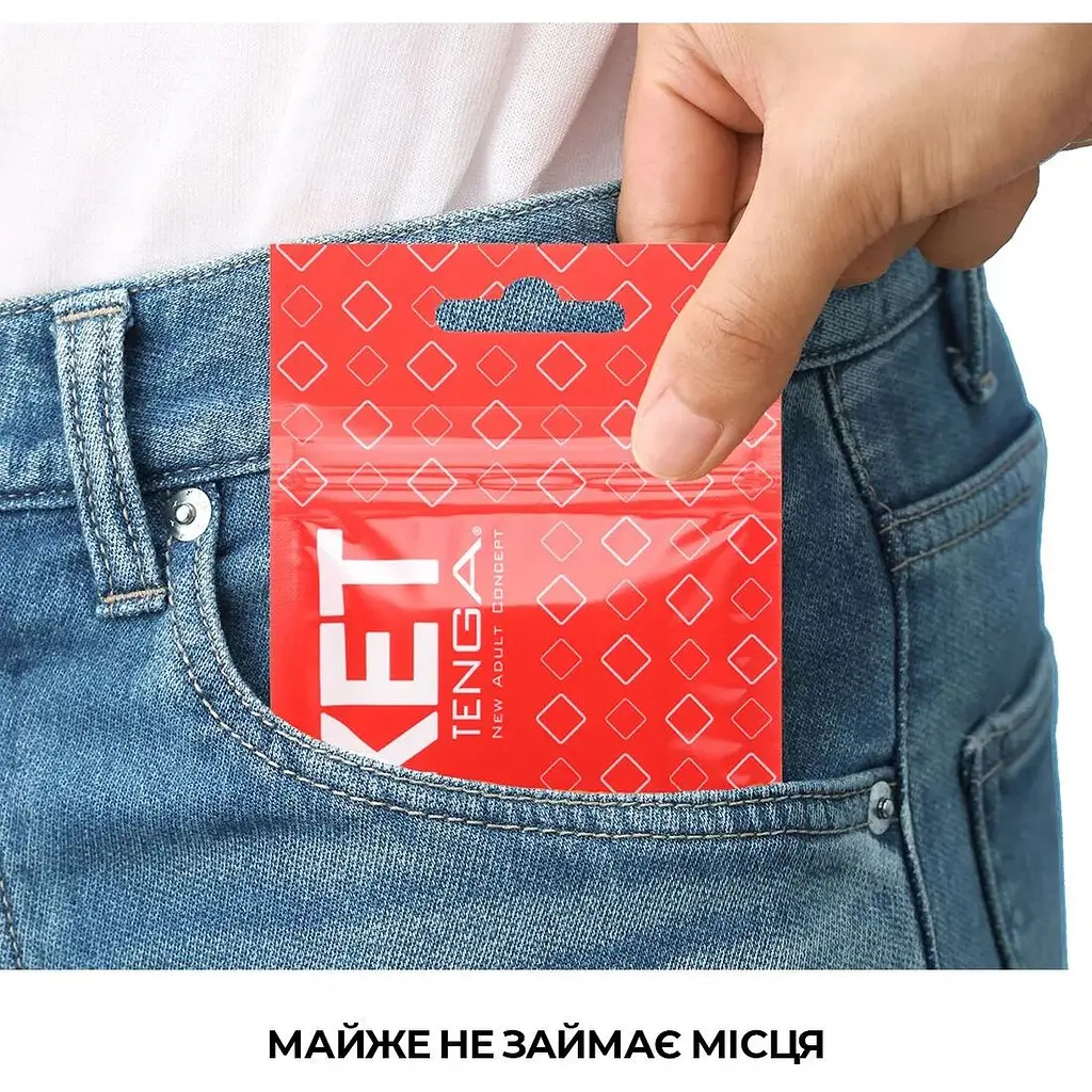 Мастурбатор Tenga Pocket BLock Edge - фото 4