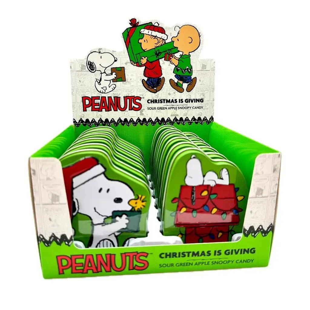 Цукерки Boston America Snoopy Christmas Candy Tin 1шт, 34г - фото 5