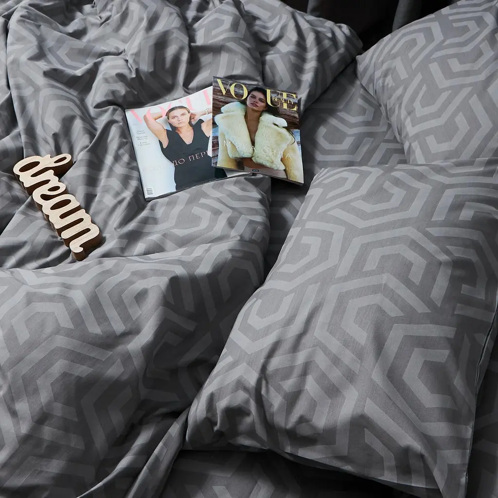 Комплект постільної білизни Moon&Star Бязь Gold Люкс Urban Style Євро 200х220 наволочки 2х70х70 - фото 7
