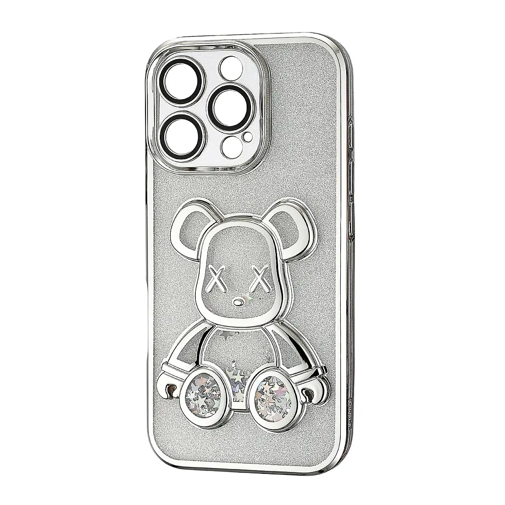 Чохол Shining Bear Case Protected Camera iPhone 16 Pro Silver - фото 4
