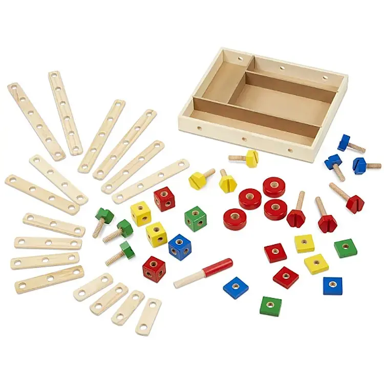 Дерев'яний будівельний конструктор Melissa&Doug, 48 елементів (MD5151)