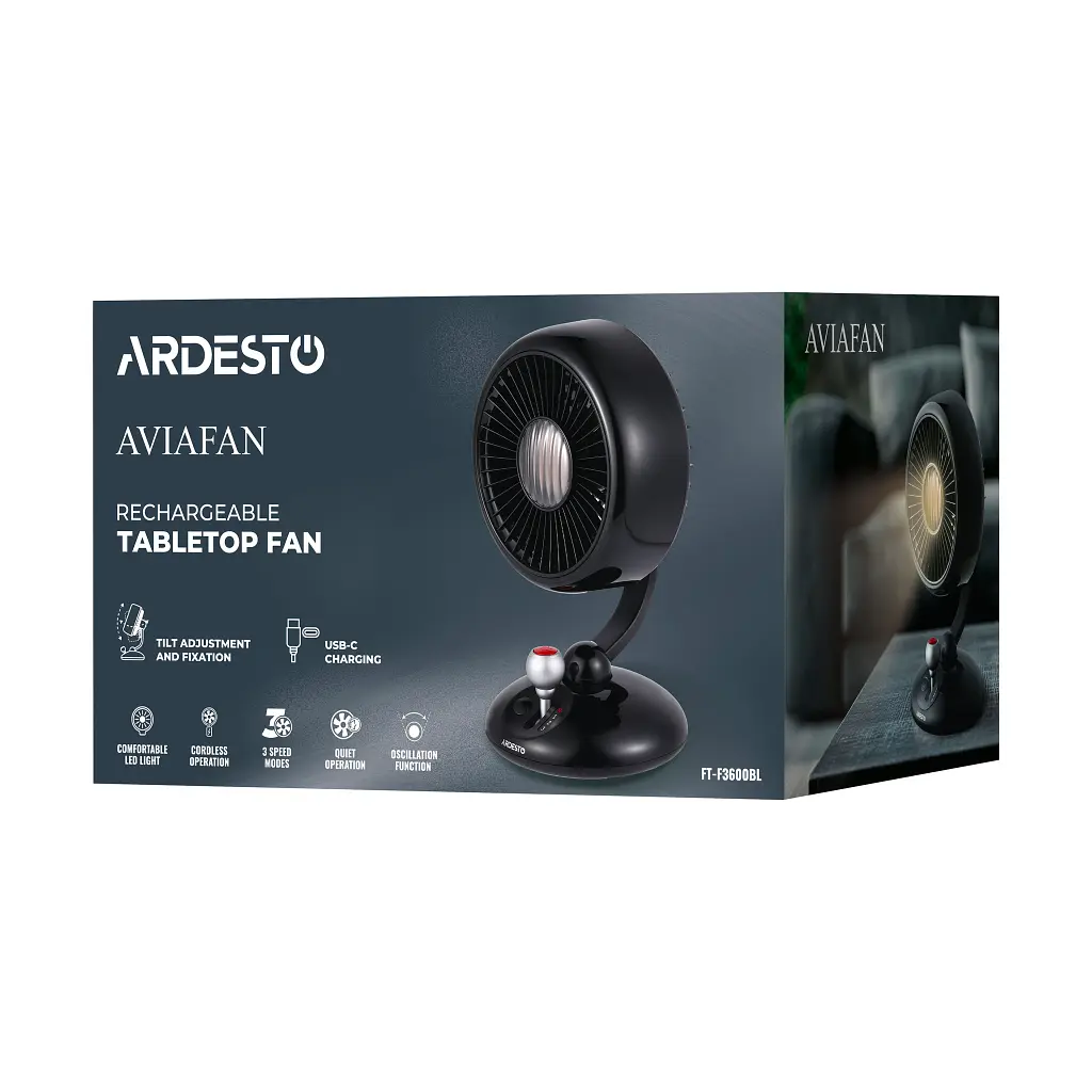 Вентилятор ARDESTO FT-F3600BL - фото 9