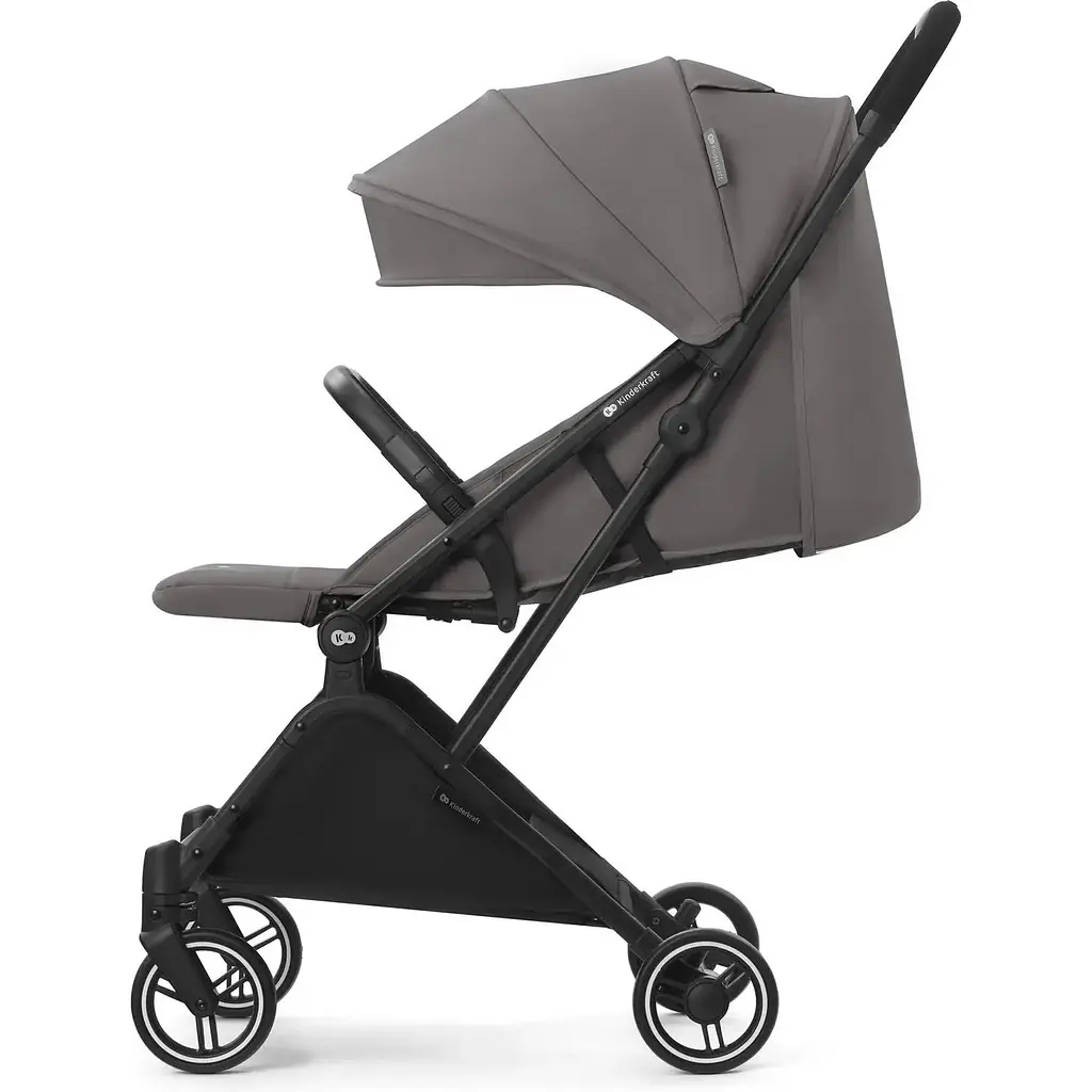 Прогулянкова коляска Kinderkraft Indy 2 Cozy Grey сіра (00-00305095) - фото 3