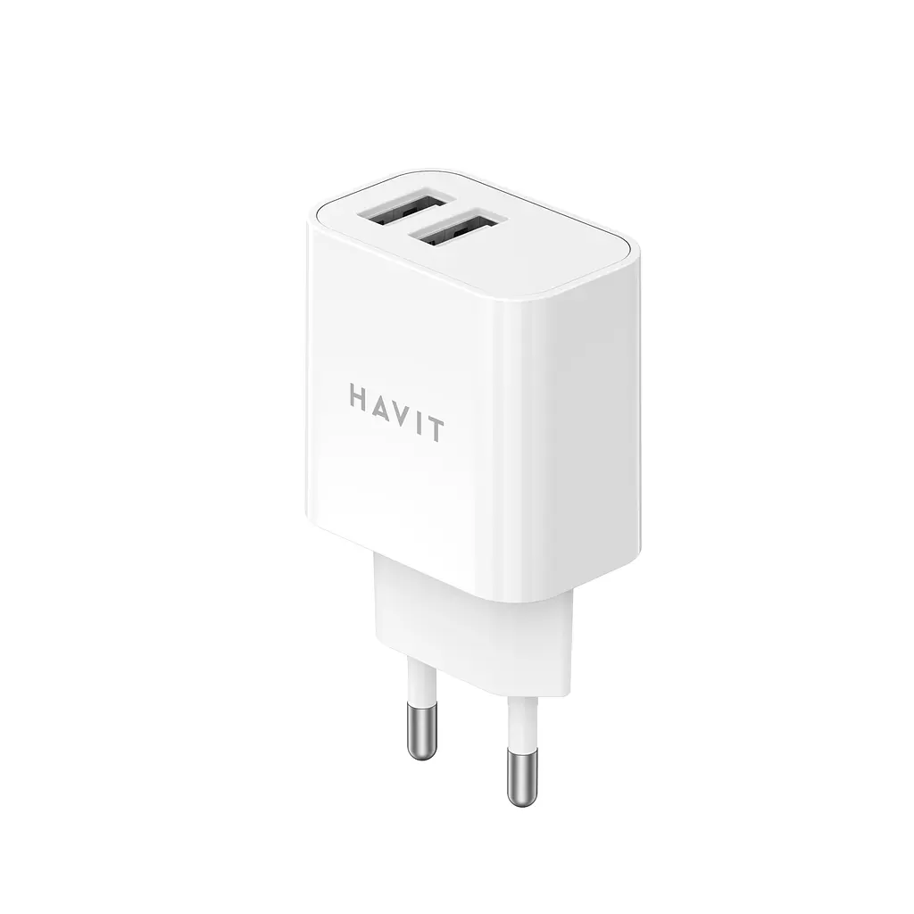 Зарядний пристрій HAVIT UC006B 15W 2xUSB-A White HAVIT (28693-000)