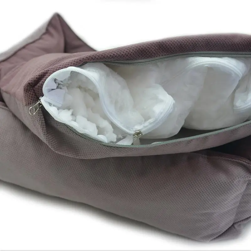 Лежак для собак та котів Zoo-hunt Меджик прямокутний темно-рожевий №2 50х65х18 см - фото 2