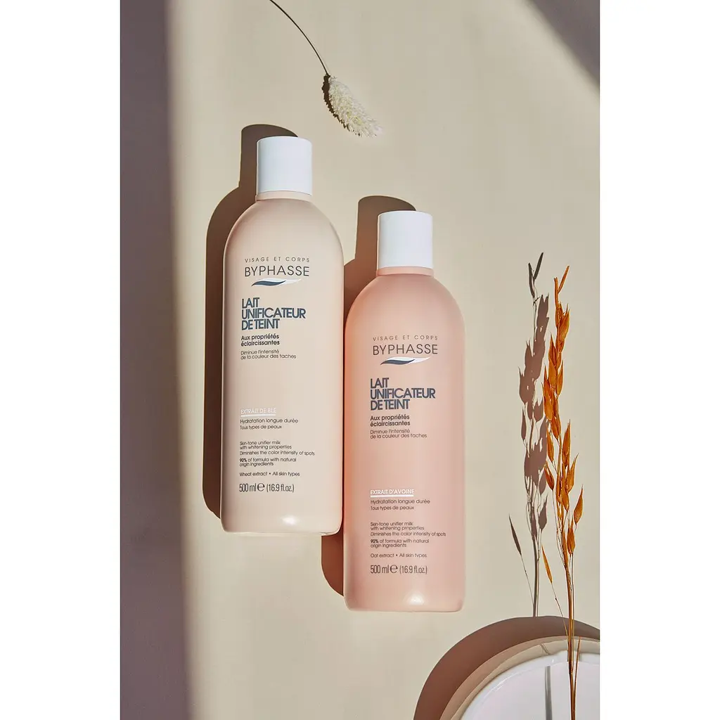 Молочко для тіла Byphasse Skin-Tone Unifier Milk Wheat Extract з екстрактом пшениці 500 мл - фото 4