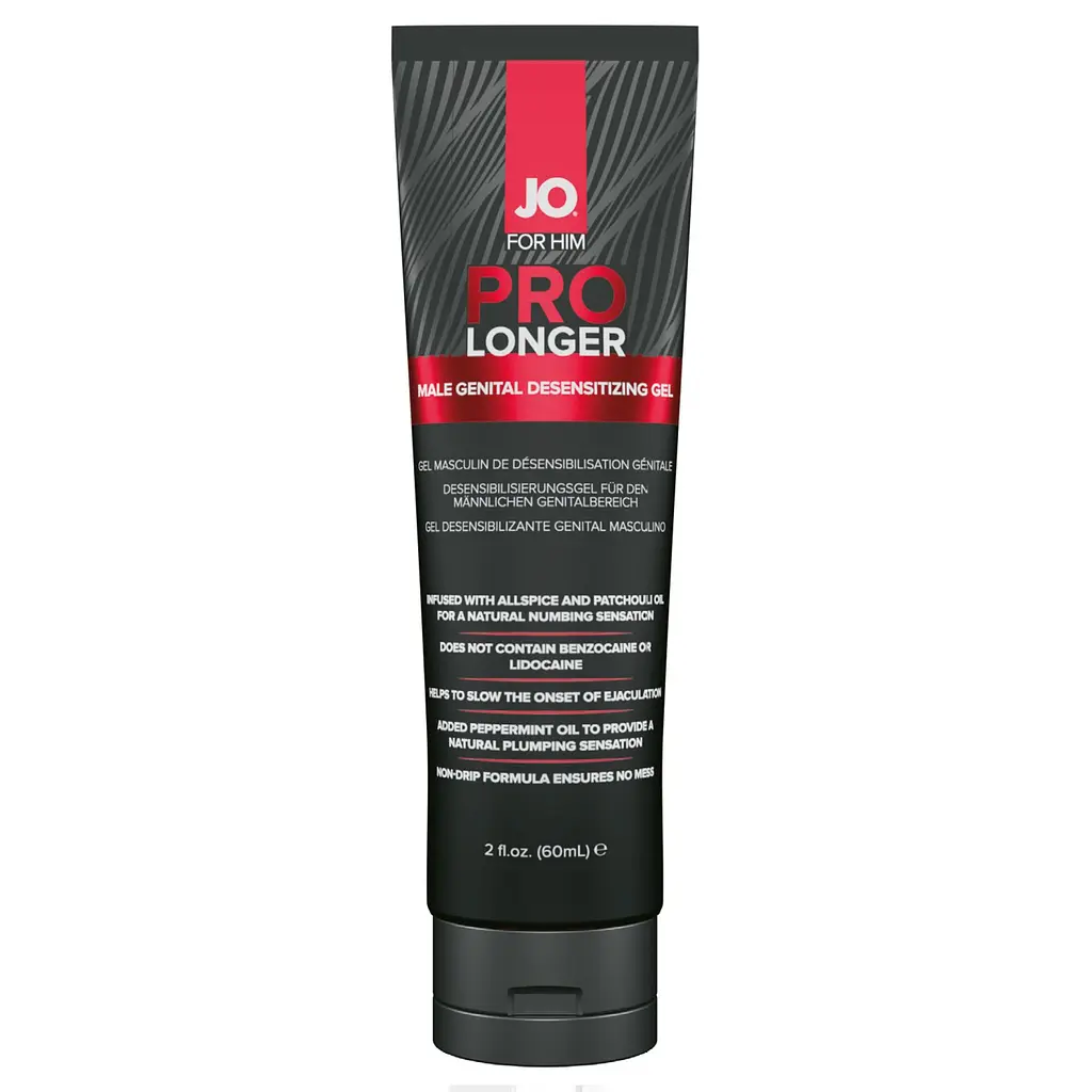 Гель JO System Prolonger Gel - Пролонгатор з маслом перцевої м'яти, гвоздикового перцю та пачулі, 60 мл