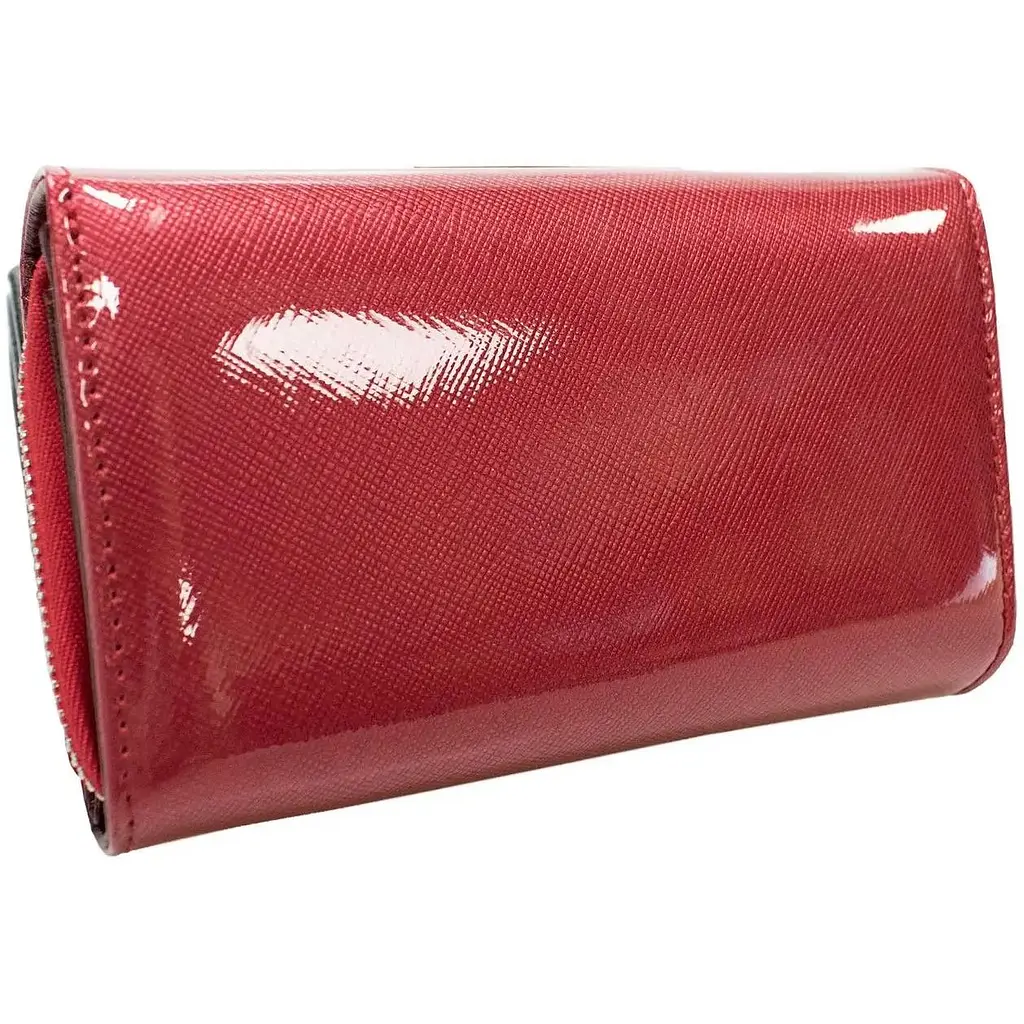 Жіночий гаманець Semi Line RFID шкіряний лакований червоний - фото 2