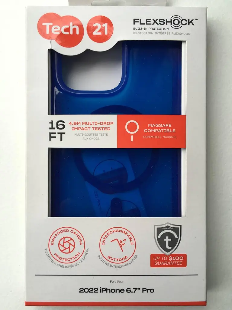 Протиударний чохол Tech21 Evo Check MagSafe для iPhone 14 Pro Max (6.7") Classic Blue - фото 10