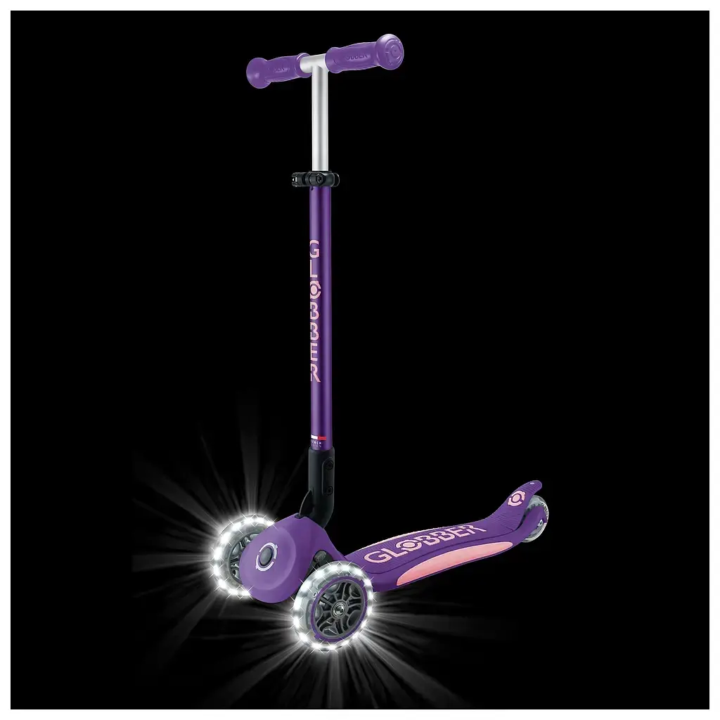 Самокат Globber серії Elite Lights фіолетово-рожевий Колеса з підсвічуванням (439-603-3) - фото 12