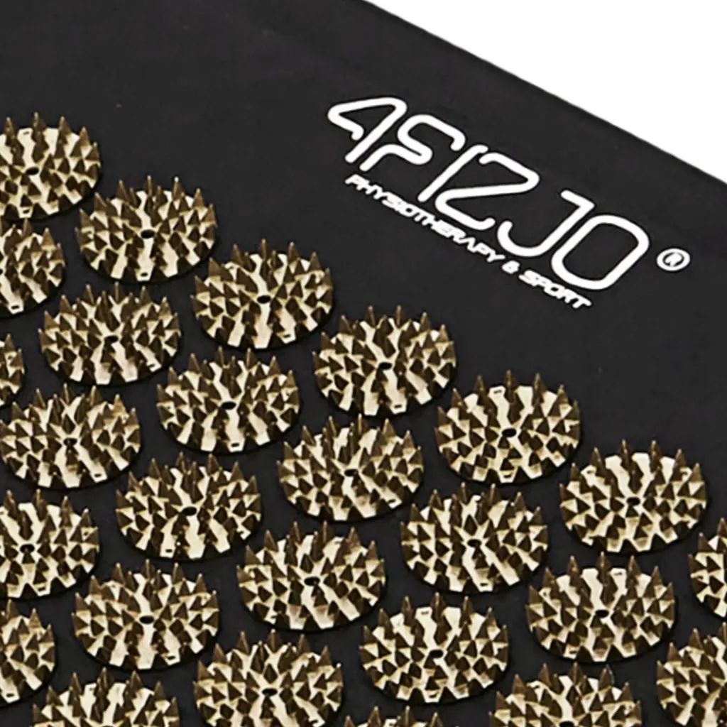 Килимок акупунктурний з валиком 4FIZJO Classic Mat Аплікатор Кузнєцова Black/Gold (P-5907739314987) - фото 4