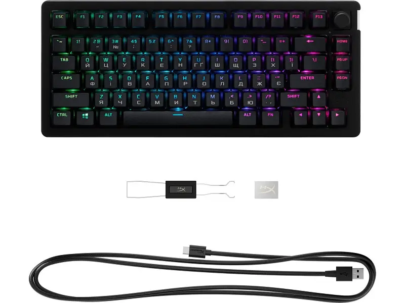 Клавіатура HyperX Alloy Rise 75 Black (91Y91AA) - фото 6