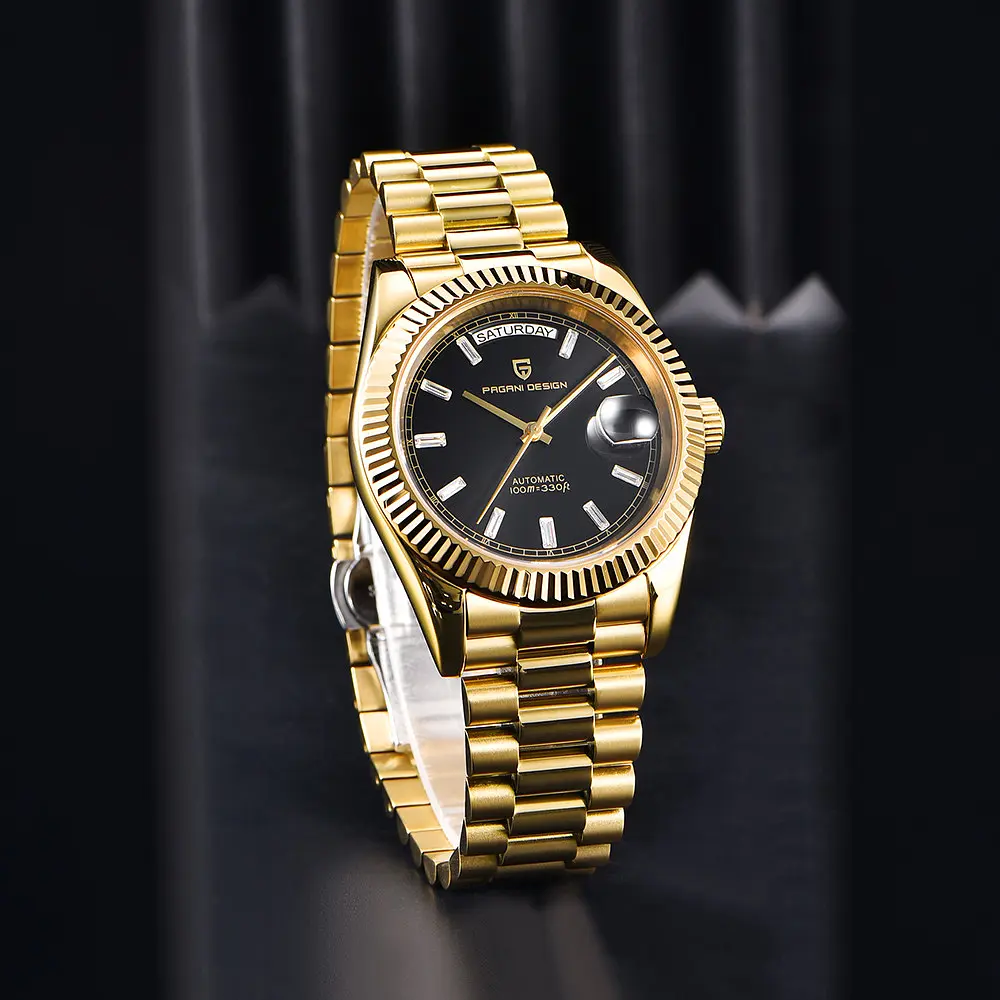 Наручний годинник чоловічий PD-1783 Gold-Black Pagani Design acs0031213 - фото 2