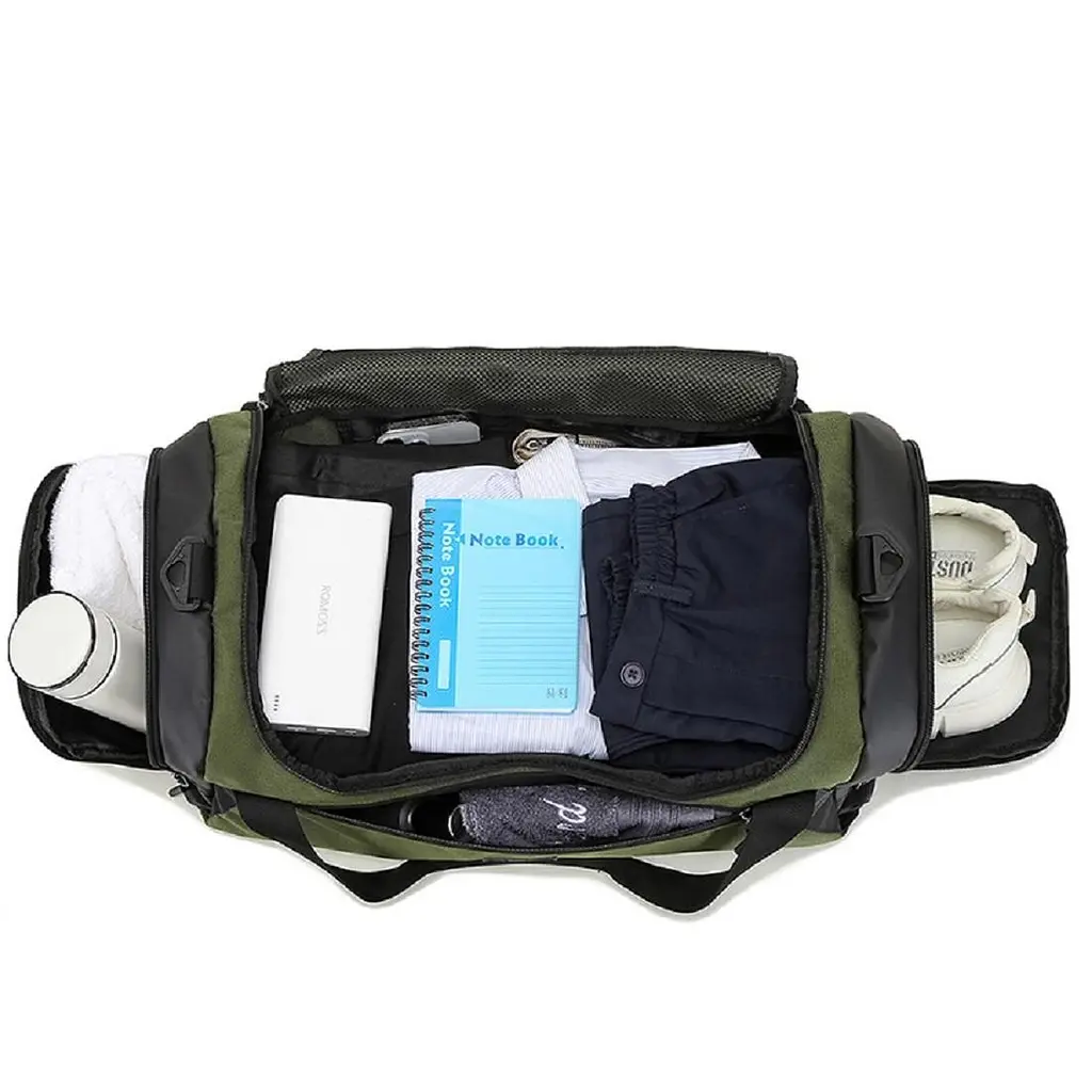 Дорожня міцна текстильна сумка Confident TB7-T-2902GR зелена - фото 9