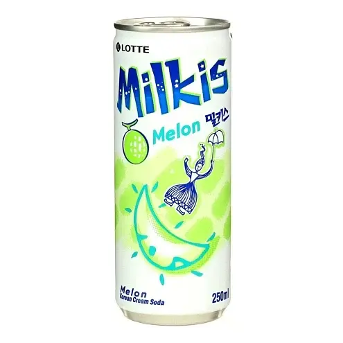 Напій молочний газований Lotte Milkis Melon Дыня 250 мл