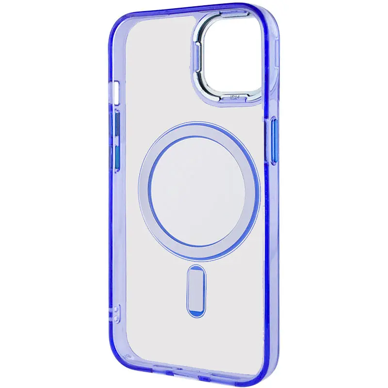 Чохол TPU Iris with MagSafe для Apple iPhone 12 Pro Max (6.7) Синій - фото 4