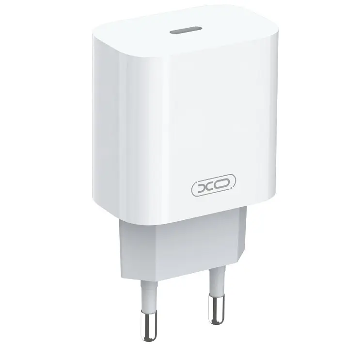 МЗП XO A829 120167C-EU1 EU 20W PD Fast Charger Materials are CE certified White
