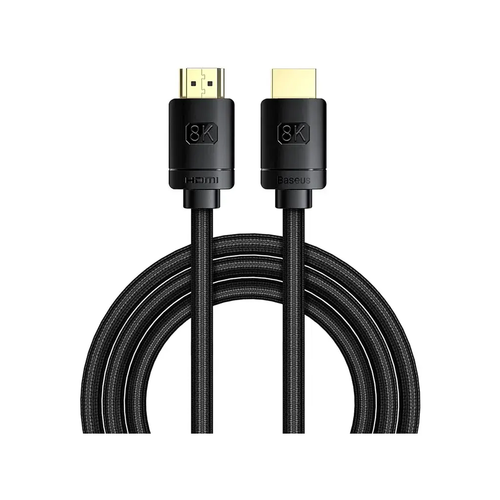 Кабель мультимедійний HDMI M to HDMI M 1.0m V2.1 Baseus (CAKGQ-J01)