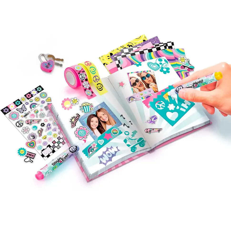 Набор для творчества DIY Style 4 Ever "Cкрапбукинг Дневник для тайн" CanalToys OFG298 - фото 7