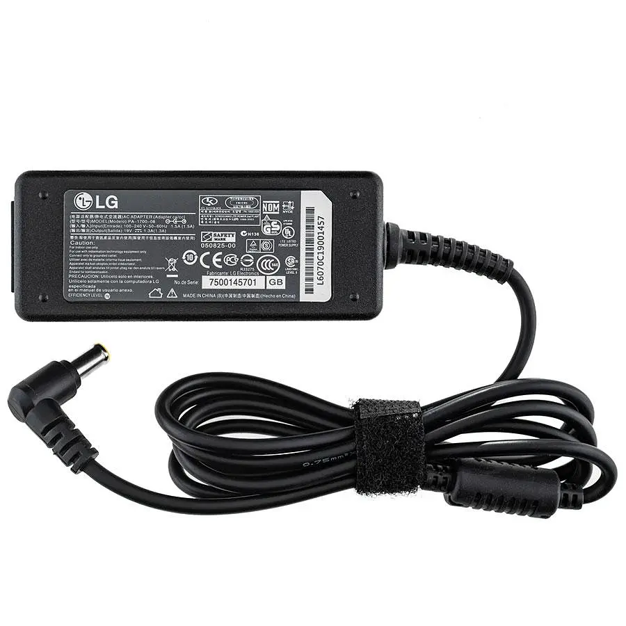 Блок живлення для монитора LG 19V 1.3A 25W 6.5x4.4мм+PIN чорний (без кабелю!) - фото 2