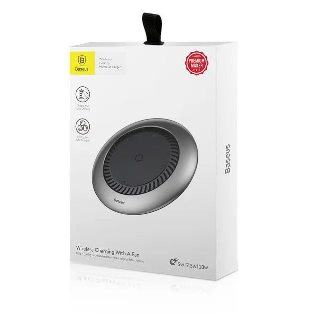 Беспроводное зарядное устройство — док-станция Baseus whirlwind Desktop wireless charger - фото 3