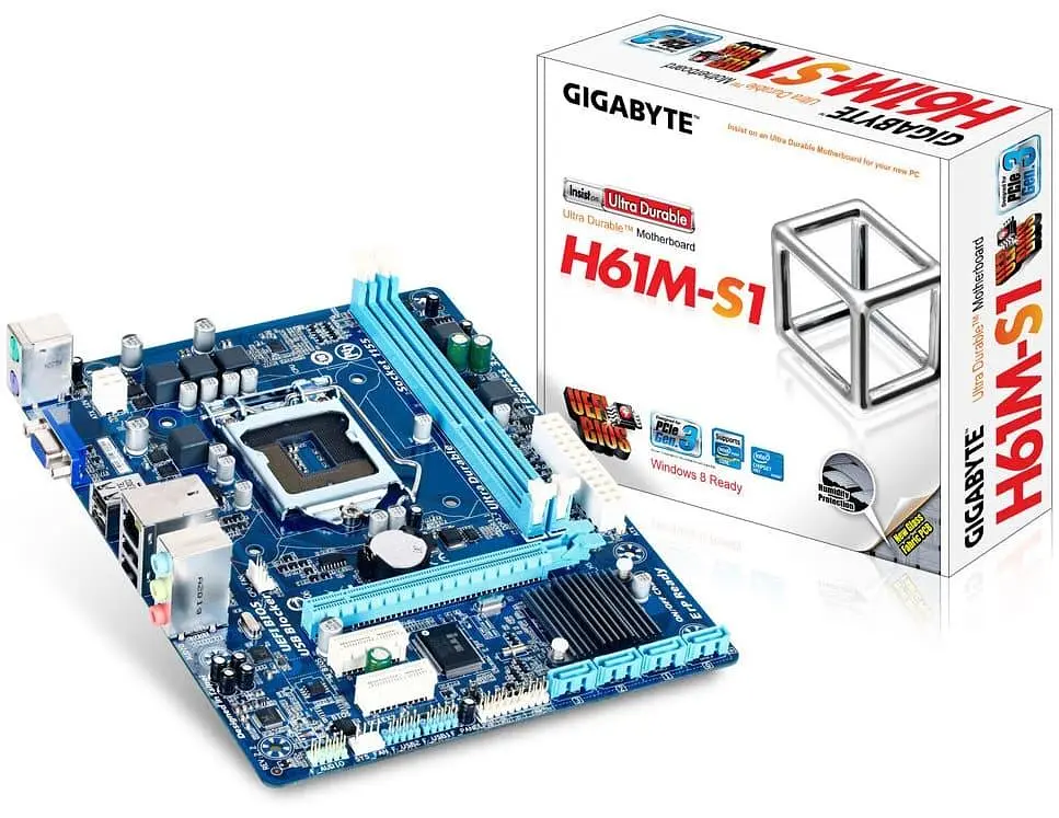 Материнська плата Gigabyte GA-H61M-S1 (GA-H61M-S1) (Socket 1155, Intel H61, Micro-ATX) Б/в - фото 4