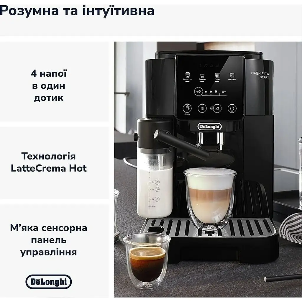 Кавомашина DeLonghi Magnifica Start ECAM 220.60.B - фото 7