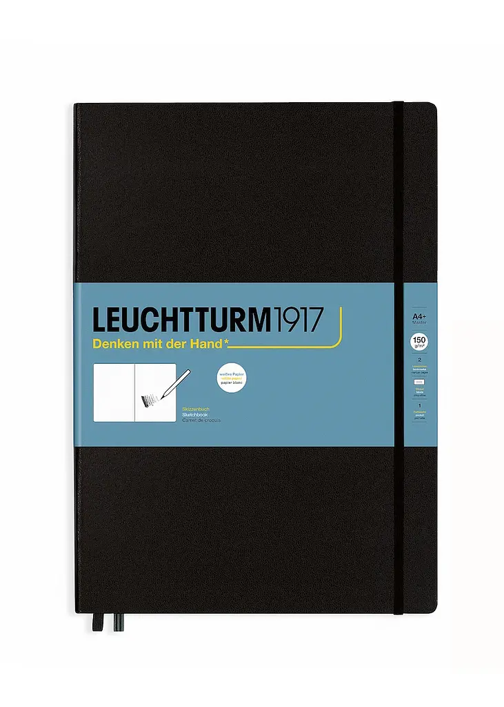 Скетч-Бук Leuchtturm1917, Master (А4+), 150 г/м.кв., Чорний (362354)