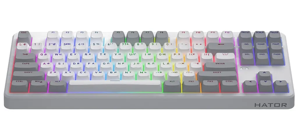 Клавіатура HATOR Rockfall 3 Mecha TKL Wireless Orange White (HTK851UA) - фото 4