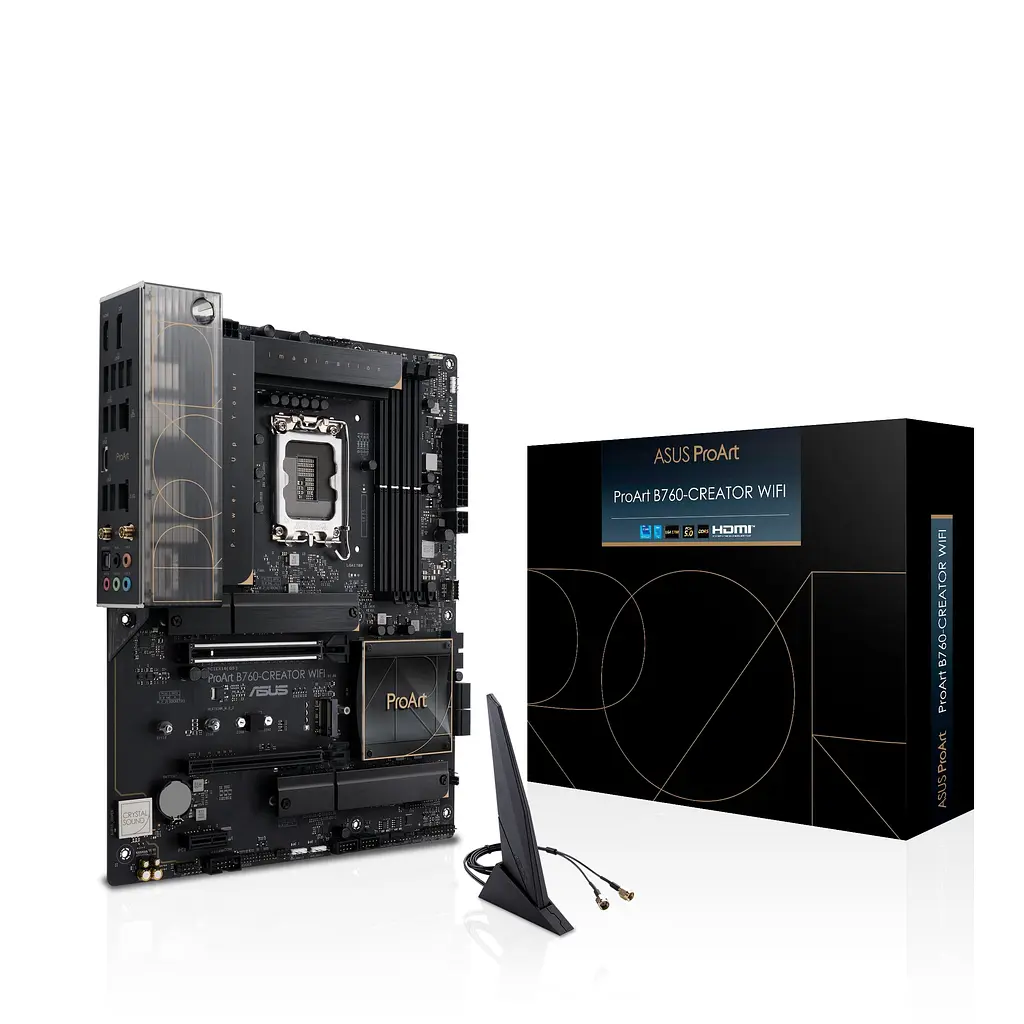 ASUS Материнська плата PROART B760-CREATOR WIFI s1700 B760 4xDDR5 M.2 HDMI DP Wi-Fi BT ATX - фото 8