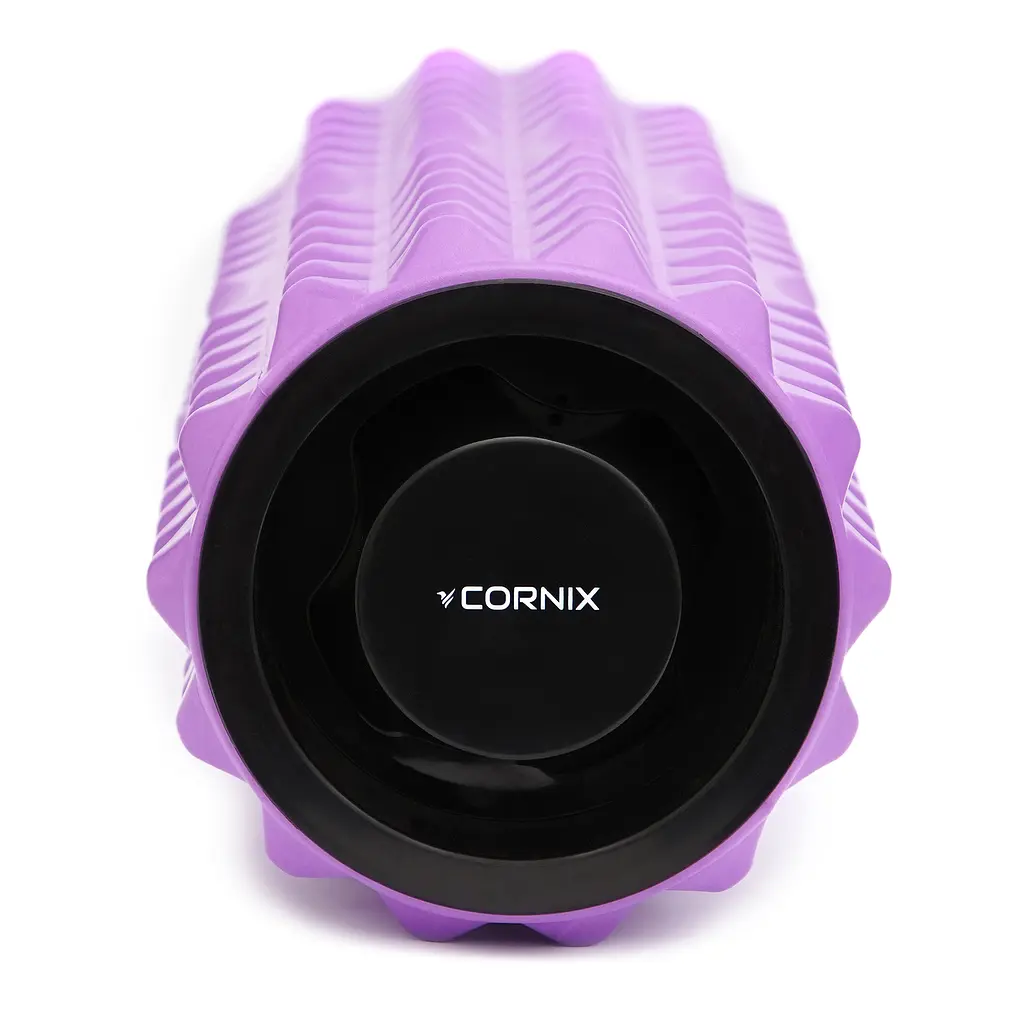 Масажний ролик Cornix EVA 33 x 14 см (валик, ролер) XR-0338 Violet - фото 4