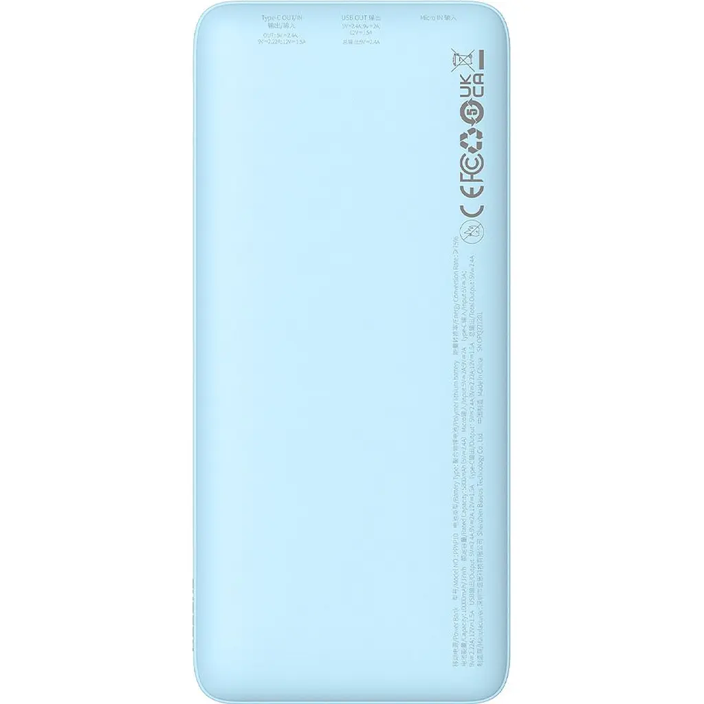 Зовнішній акумулятор Baseus Airpow 10000mAh 20W Blue (P10022801313-00) [161196] - фото 3