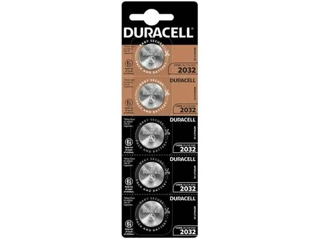Батарейка DURACELL CR2032 5шт на блістері