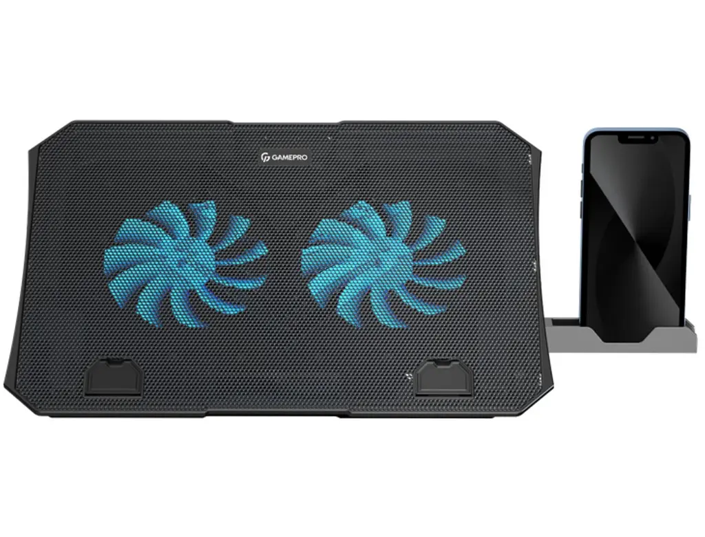Охолоджувальна підставка для ноутбука до 15,6 дюймів GamePro GPCP-350 2xfans - фото 2